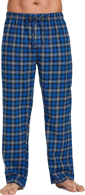 YINC Men's 100% Cotton Super Soft Flannel Pajama Pants