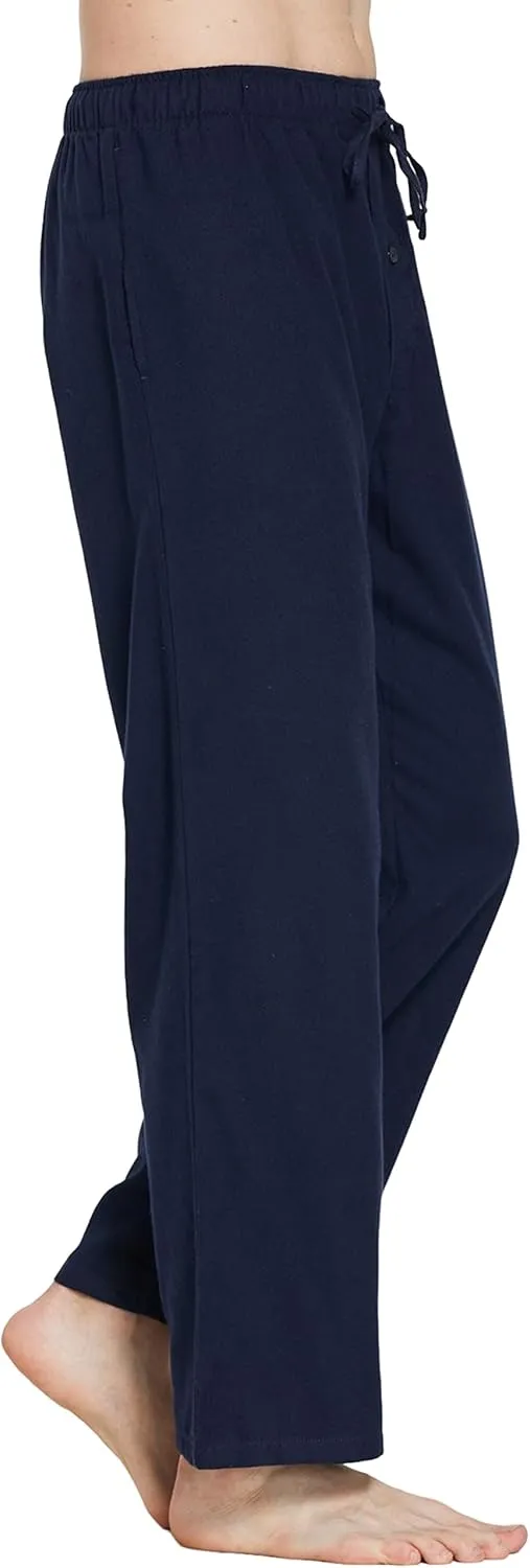 YINC Men's 100% Cotton Super Soft Flannel Pajama Pants
