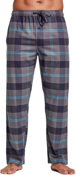 YINC Men's 100% Cotton Super Soft Flannel Pajama Pants