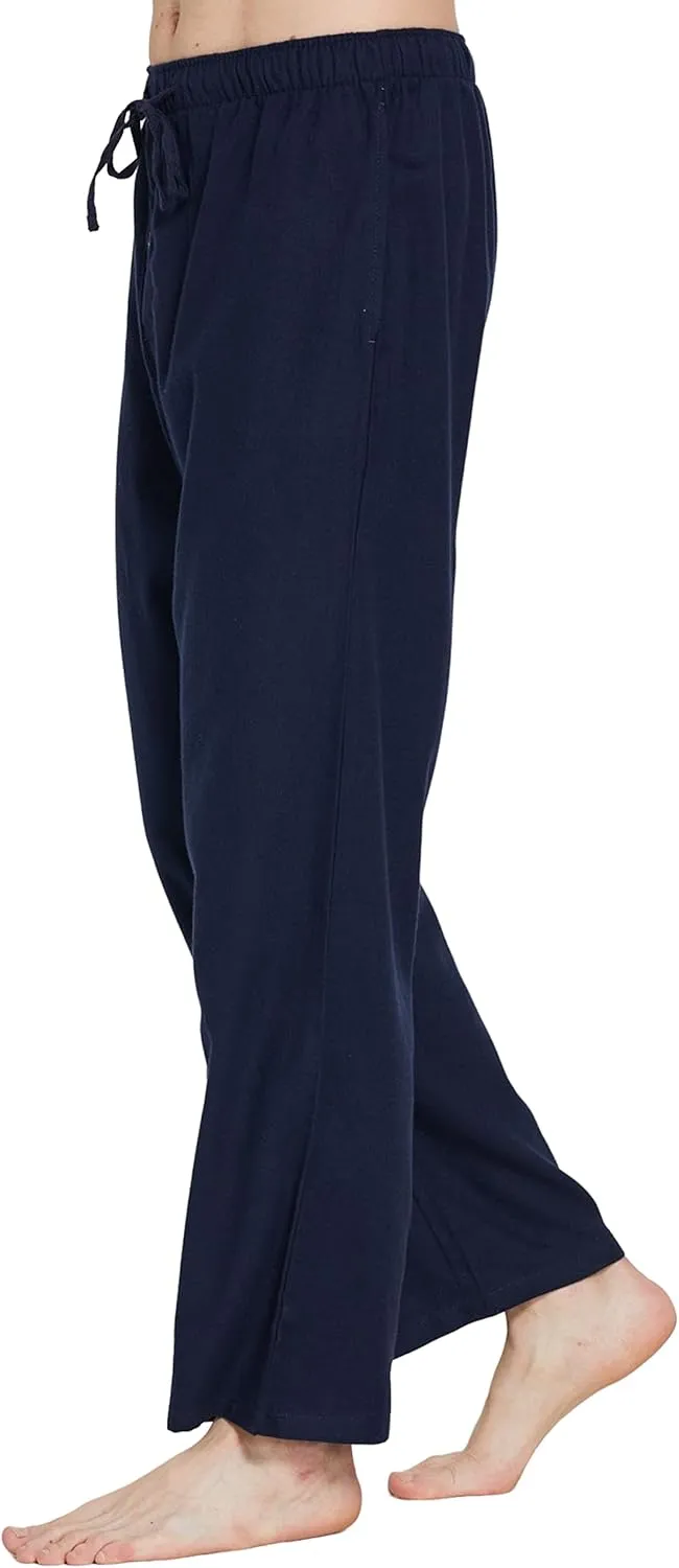 YINC Men's 100% Cotton Super Soft Flannel Pajama Pants