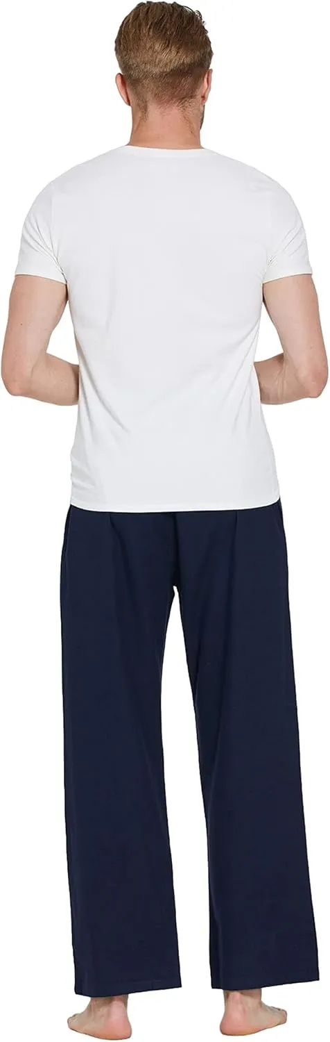 YINC Men's 100% Cotton Super Soft Flannel Pajama Pants