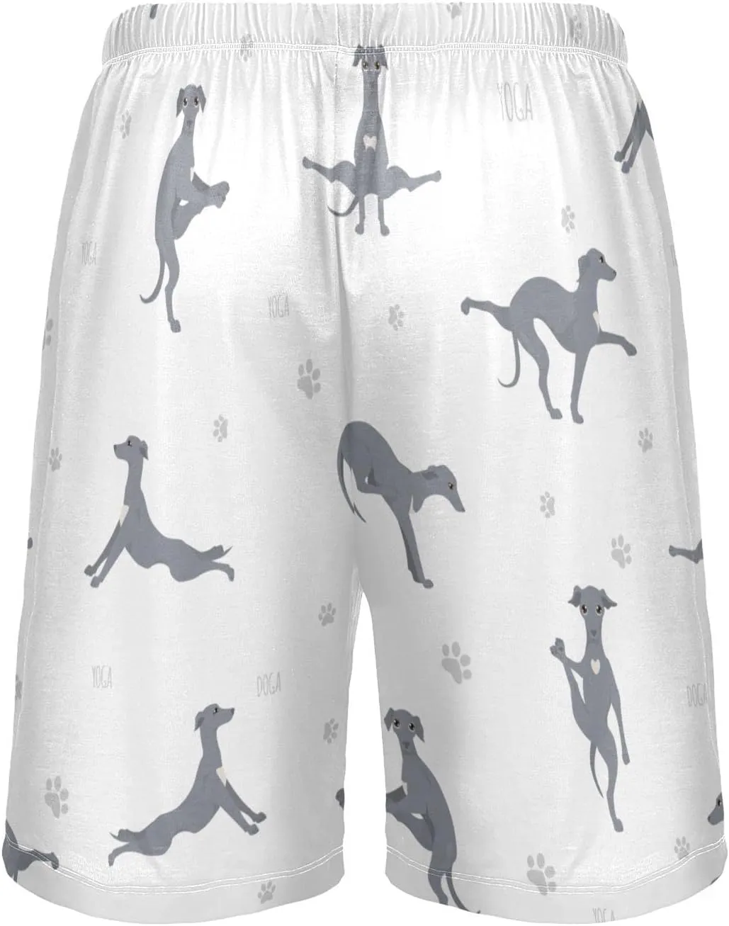 Yoga Italian Greyhound Dog Pattern Men's Pajama Pants Shorts Sleepwear Lounge Pajama Bottoms